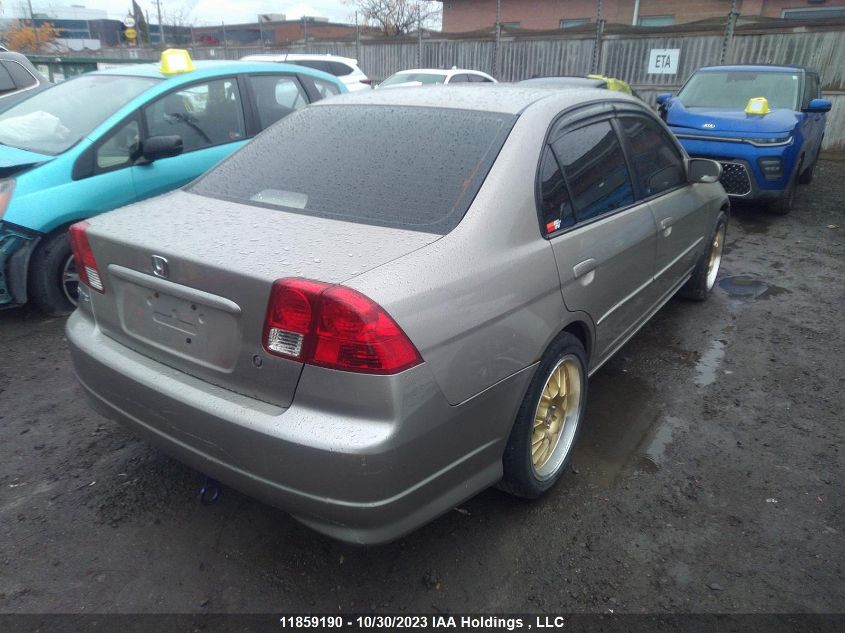 2004 Honda Civic VIN: 2HGES16684H902318 Lot: 11859190