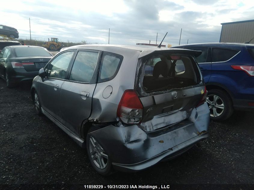 2007 Honda Fit Sport VIN: JHMGD38697S814190 Lot: 11859229