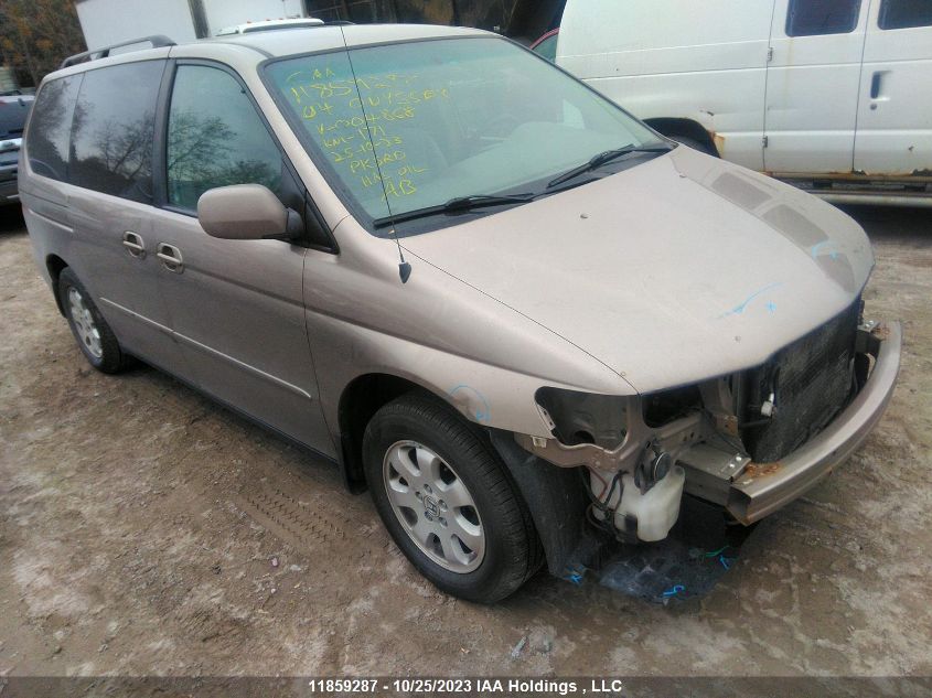 2004 Honda Odyssey Ex-L Res VIN: 2HKRL18054H004868 Lot: 11859287