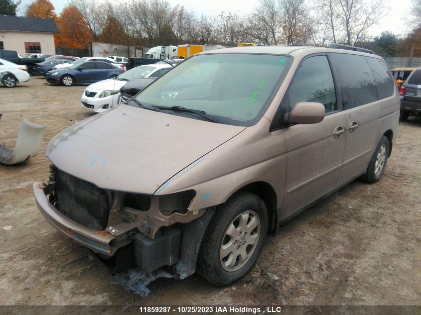 2004 Honda Odyssey Ex-L Res VIN: 2HKRL18054H004868 Lot: 11859287