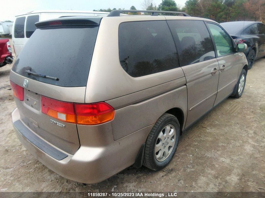 2004 Honda Odyssey Ex-L Res VIN: 2HKRL18054H004868 Lot: 11859287