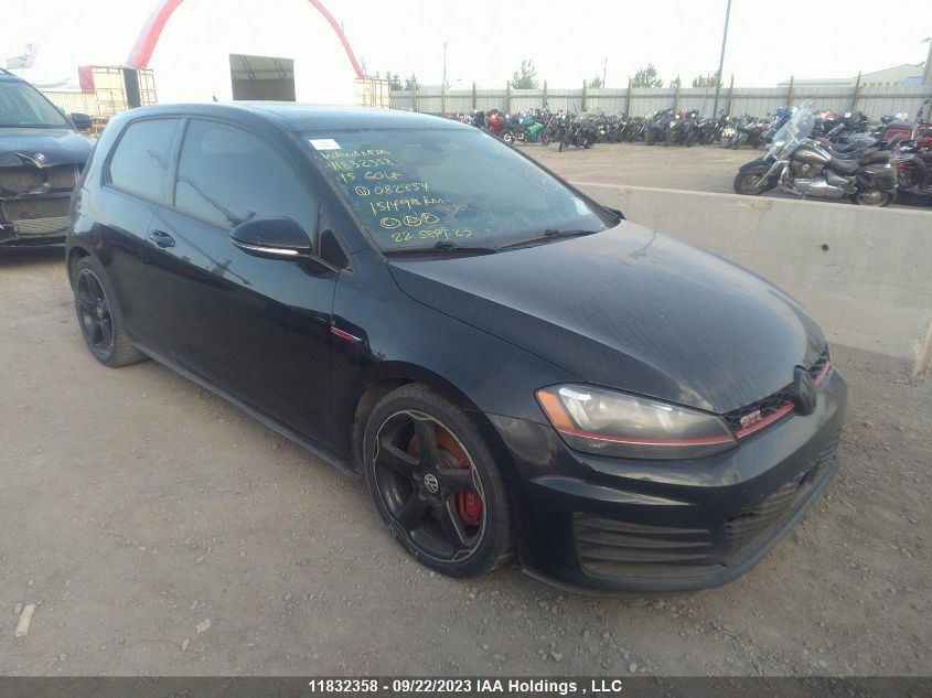 2015 Volkswagen Golf Gti Performance VIN: 3VWY47AU6FM082854 Lot: 11832358X