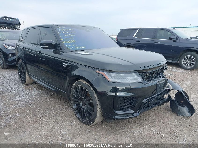 2019 Land Rover Range Rover Sport Hse VIN: SALWR2RK7KA864615 Lot: 39227535