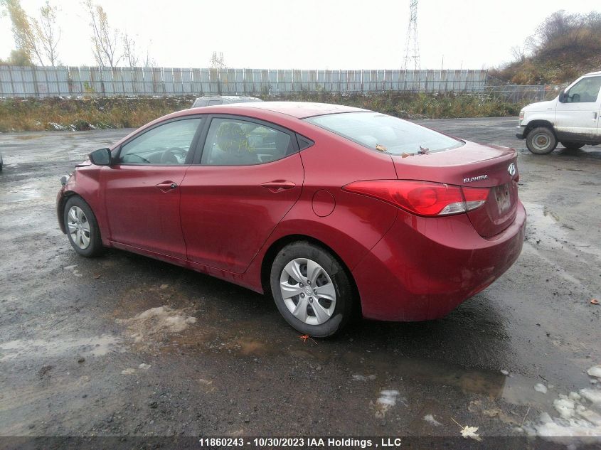 2013 Hyundai Elantra L VIN: 5NPDH4AE1DH429796 Lot: 11860243