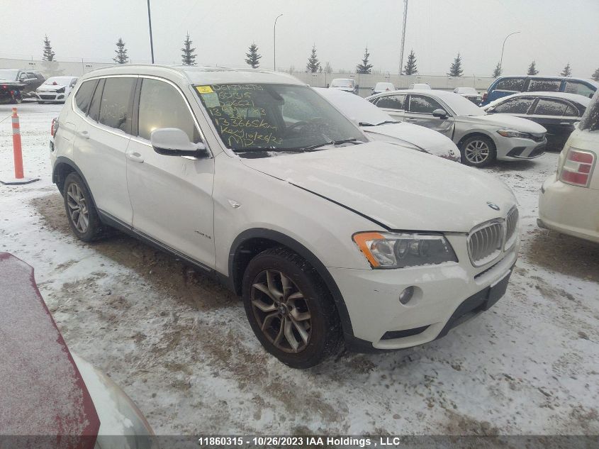 2013 BMW X3 28I VIN: 5UXWX9C53D0D06621 Lot: 11860315