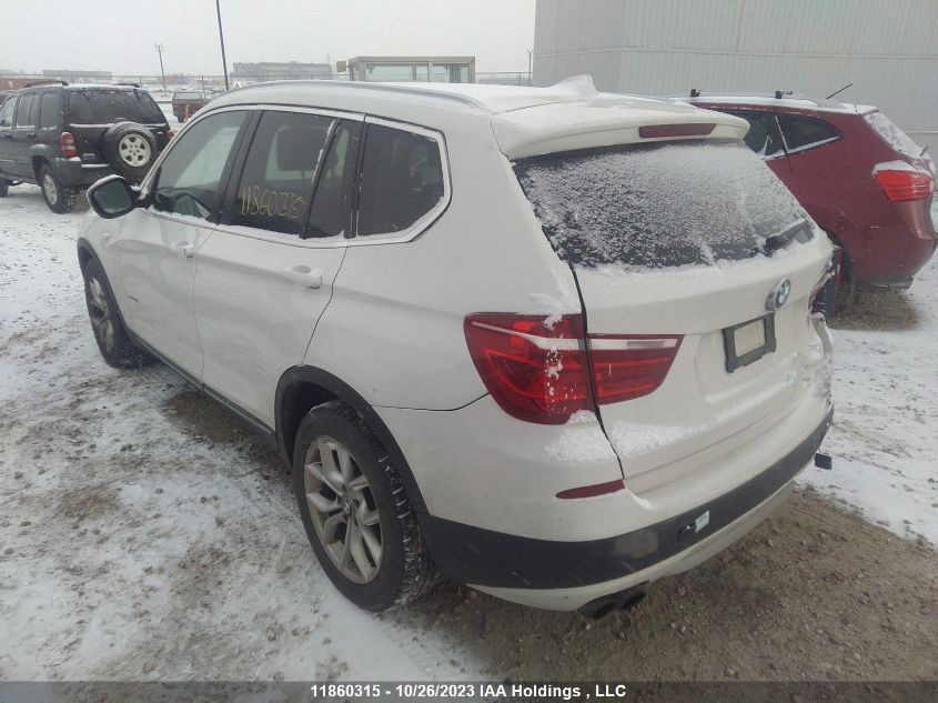 2013 BMW X3 28I VIN: 5UXWX9C53D0D06621 Lot: 11860315