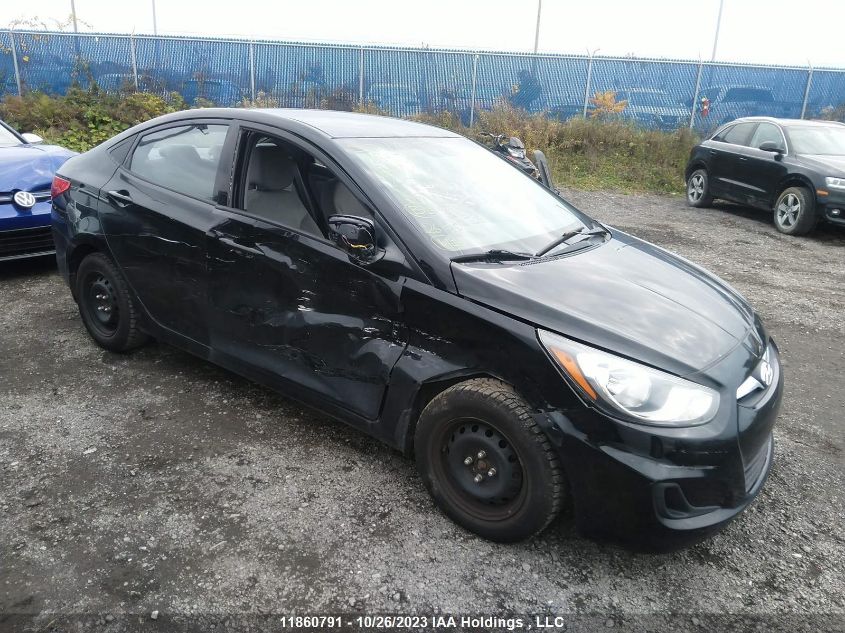 2013 Hyundai Accent Gl VIN: KMHCT4AE8DU554452 Lot: 11860791