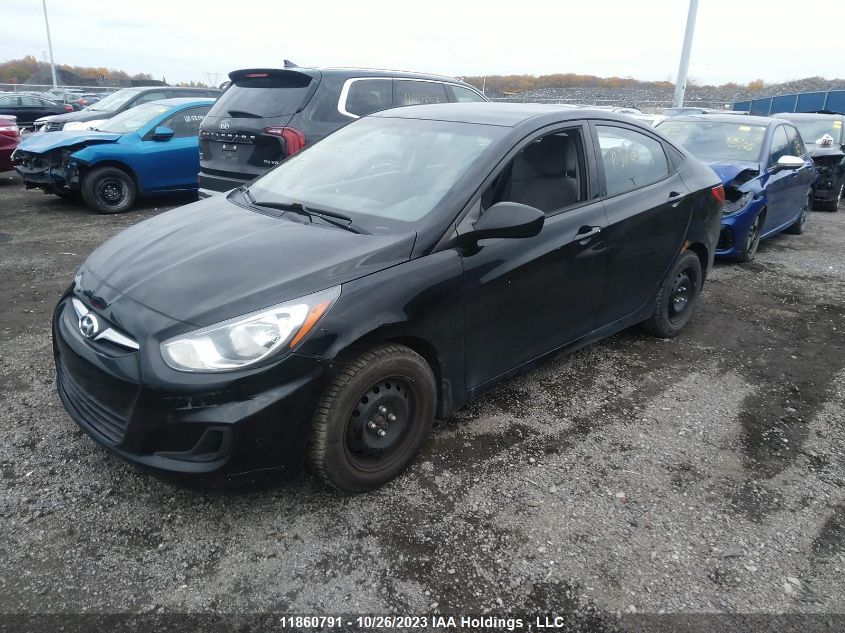 2013 Hyundai Accent Gl VIN: KMHCT4AE8DU554452 Lot: 11860791