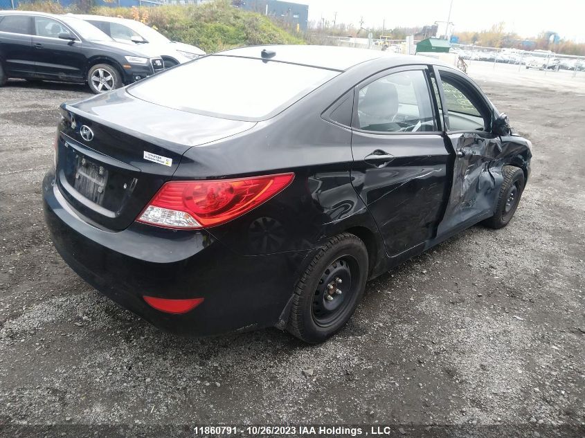 2013 Hyundai Accent Gl VIN: KMHCT4AE8DU554452 Lot: 11860791