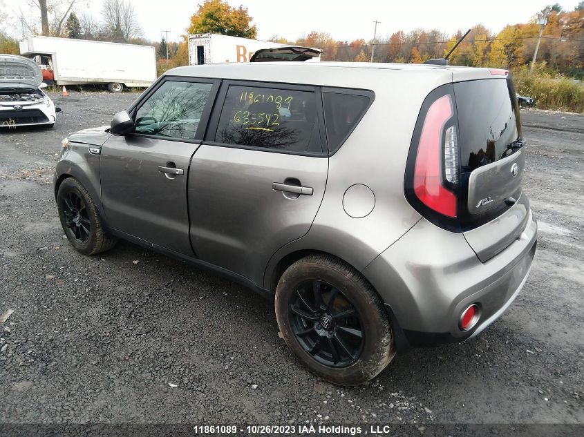 2019 Kia Soul Ex/Ex+/Ex Premium/Ex Tech VIN: KNDJP3A51K7635542 Lot: 11861089