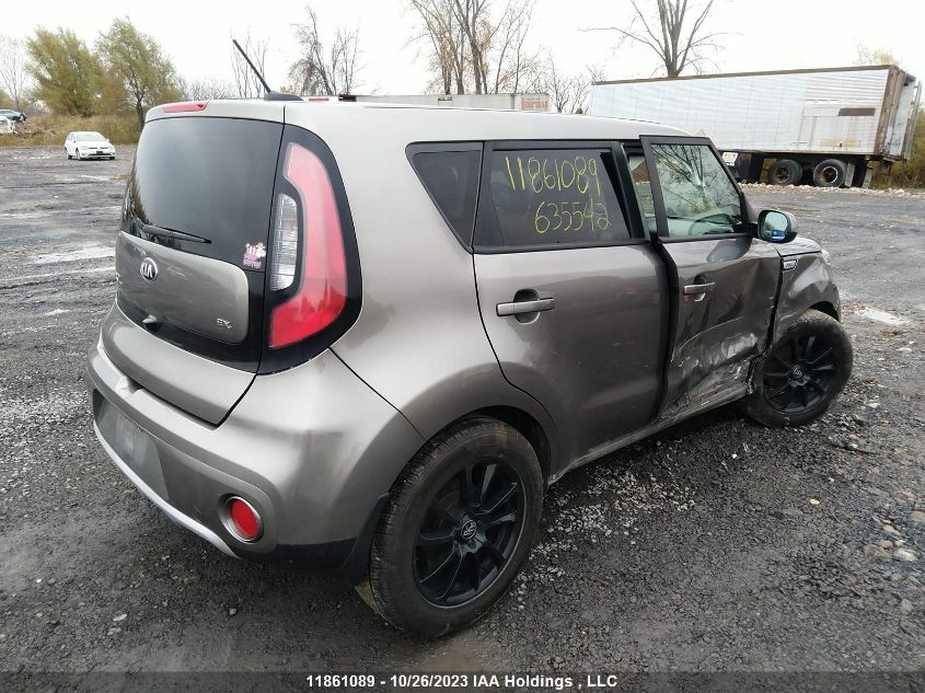 2019 Kia Soul Ex/Ex+/Ex Premium/Ex Tech VIN: KNDJP3A51K7635542 Lot: 11861089