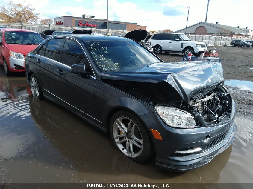 2011 Mercedes-Benz C-Class C 250 VIN: WDDGF8FB7BA486703 Lot: 11861764