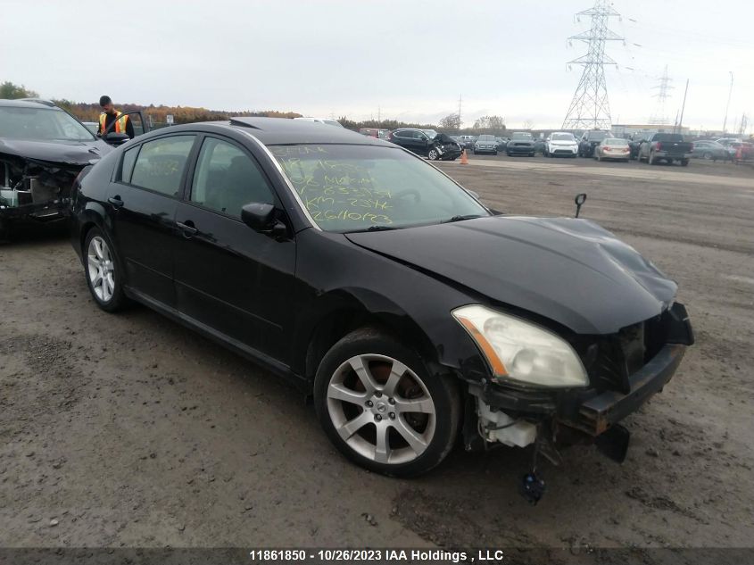 2008 Nissan Maxima VIN: 1N4BA41E48C833937 Lot: 11861850