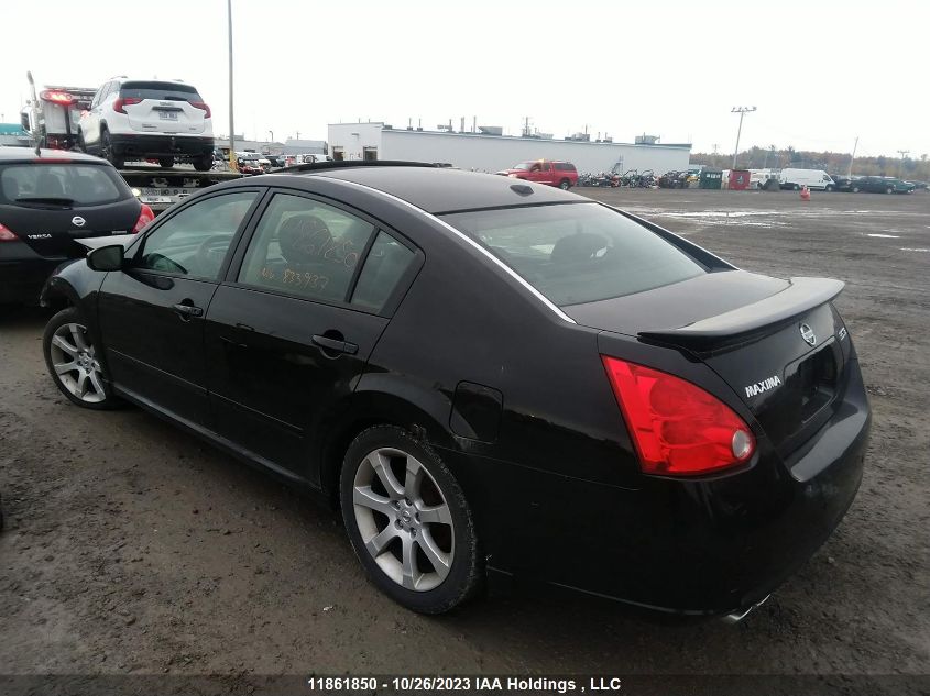 2008 Nissan Maxima VIN: 1N4BA41E48C833937 Lot: 11861850