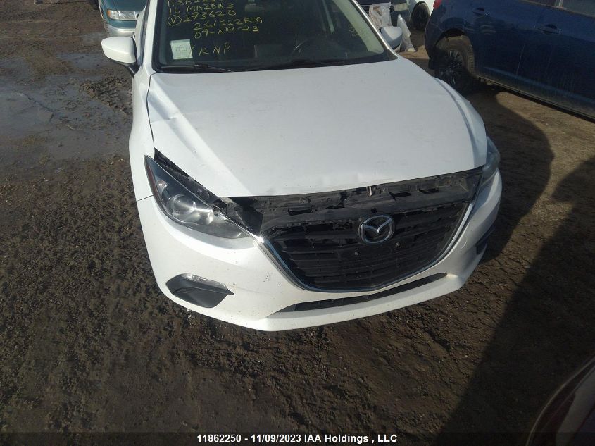 2016 Mazda Mazda3 Gs VIN: 3MZBM1V74GM273620 Lot: 11862250