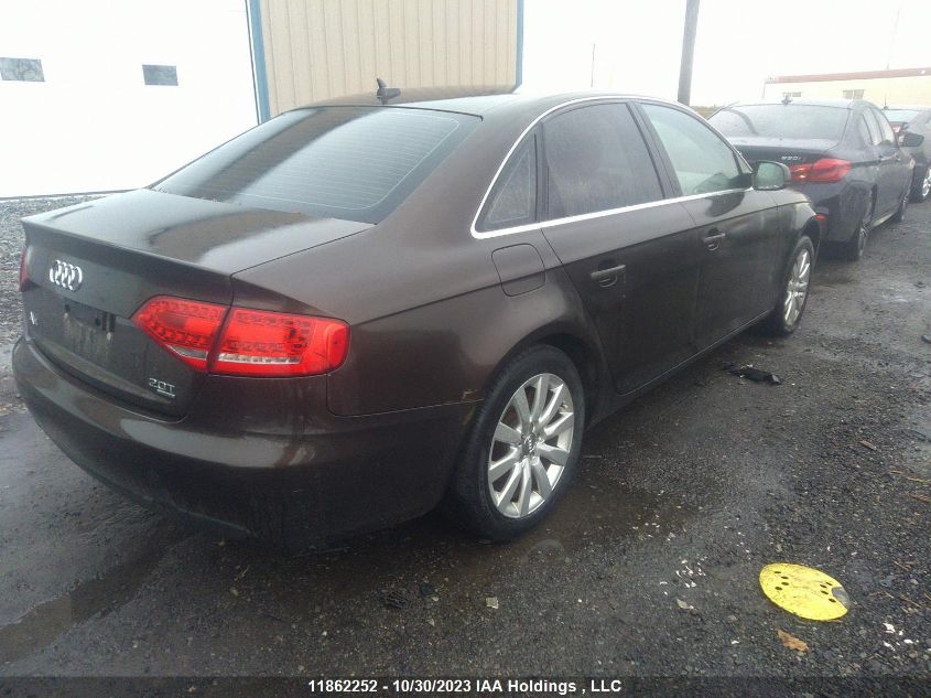 2011 Audi A4 2.0T VIN: WAUFFCFL5BN004320 Lot: 11862252