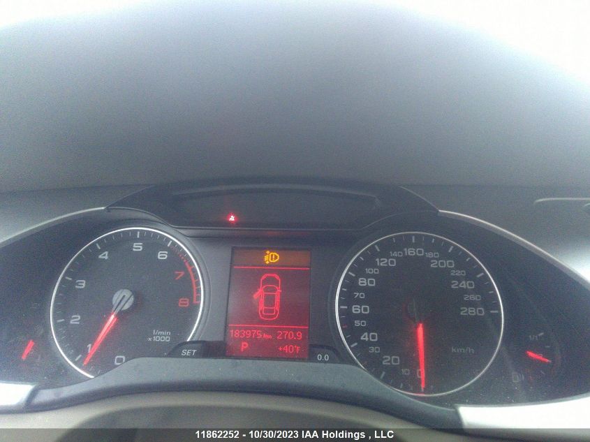 2011 Audi A4 2.0T VIN: WAUFFCFL5BN004320 Lot: 11862252