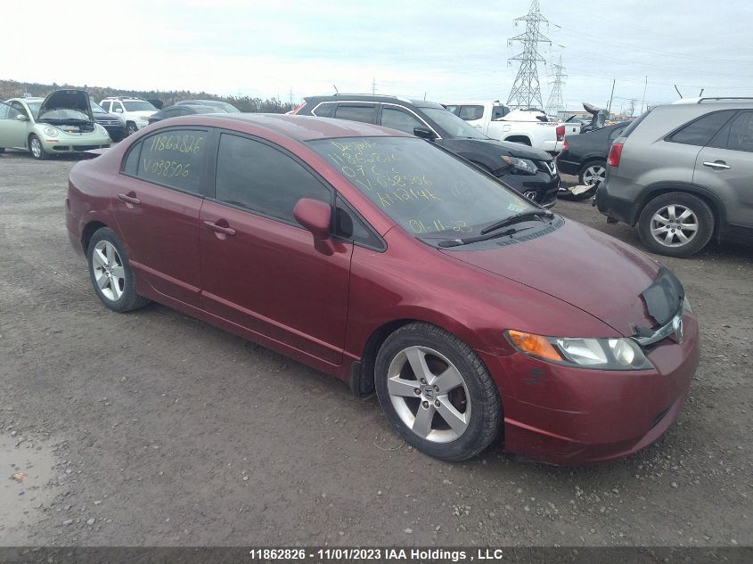 2007 Honda Civic Sdn Lx VIN: 2HGFA155X7H038506 Lot: 11862826