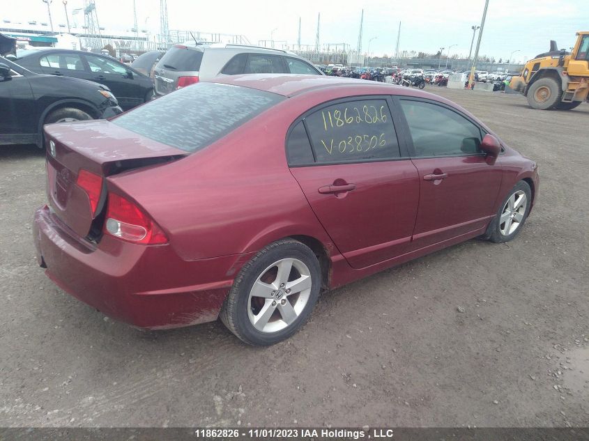 2007 Honda Civic Sdn Lx VIN: 2HGFA155X7H038506 Lot: 11862826