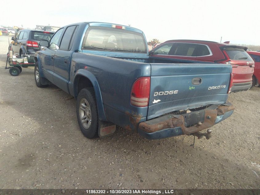 2004 Dodge Dakota Sport VIN: 1D7HL38K04S521396 Lot: 11863202