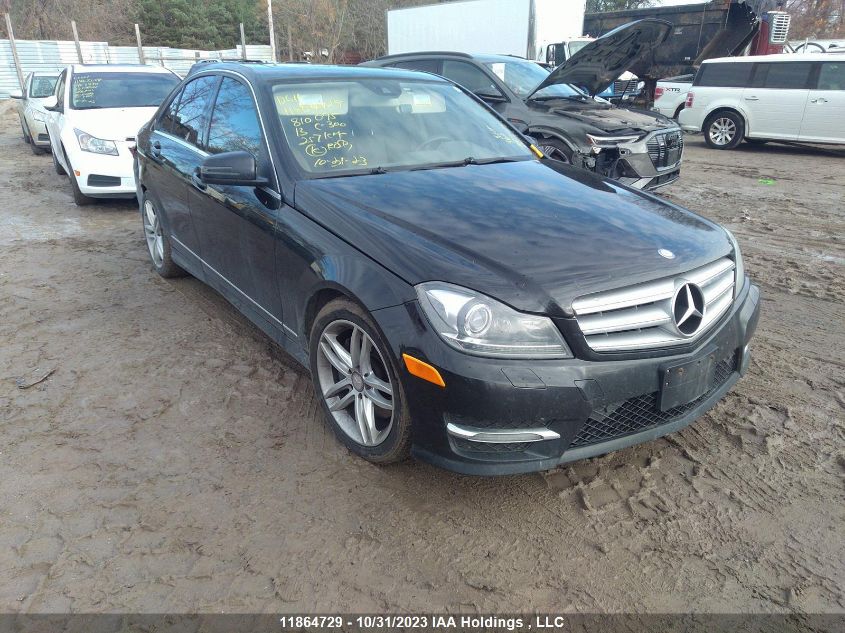 2013 Mercedes-Benz C 300 4Mati VIN: WDDGF8AB7DA810095 Lot: 11864729