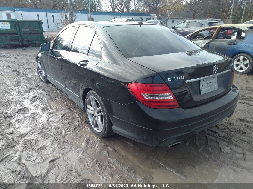 2013 Mercedes-Benz C 300 4Mati VIN: WDDGF8AB7DA810095 Lot: 11864729