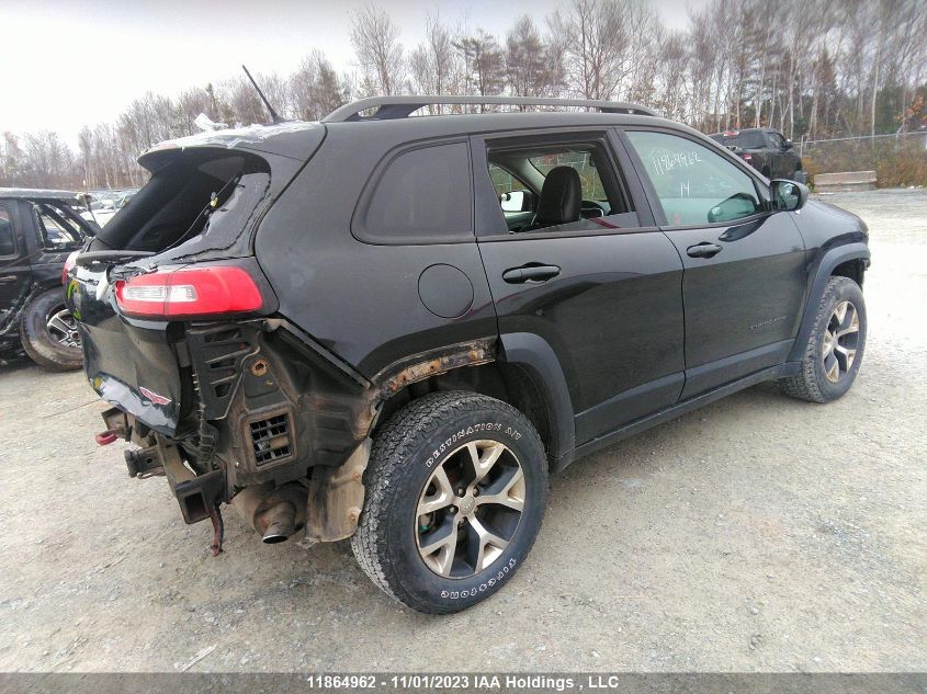 2014 Jeep Cherokee Trailhawk VIN: 1C4PJMBS1EW170275 Lot: 11864962