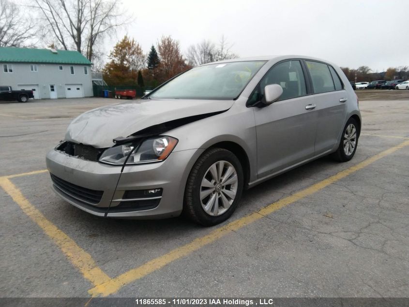 2015 Volkswagen Golf Comfortline/Highline VIN: 3VWRA7AU1FM027886 Lot: 11865585