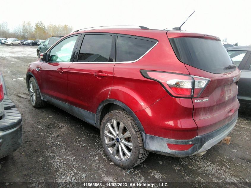 2017 Ford Escape Titanium VIN: 1FMCU9J96HUA71089 Lot: 11865668