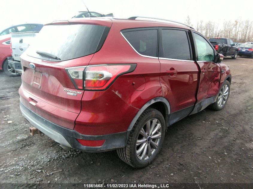 2017 Ford Escape Titanium VIN: 1FMCU9J96HUA71089 Lot: 11865668