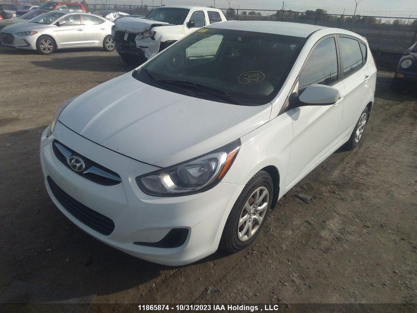 2013 Hyundai Accent Gls/Gs VIN: KMHCT5AE0DU124307 Lot: 11865874