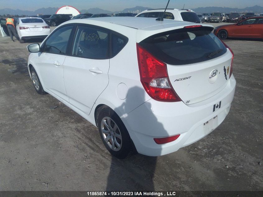 2013 Hyundai Accent Gls/Gs VIN: KMHCT5AE0DU124307 Lot: 11865874