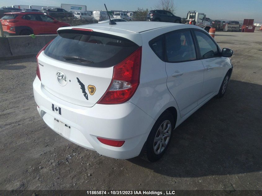 2013 Hyundai Accent Gls/Gs VIN: KMHCT5AE0DU124307 Lot: 11865874