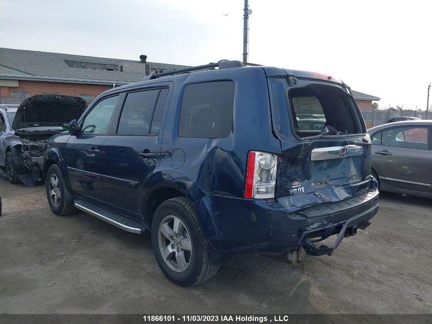 2010 Honda Pilot Ex-L VIN: 5FNYF4H54AB503400 Lot: 11866101