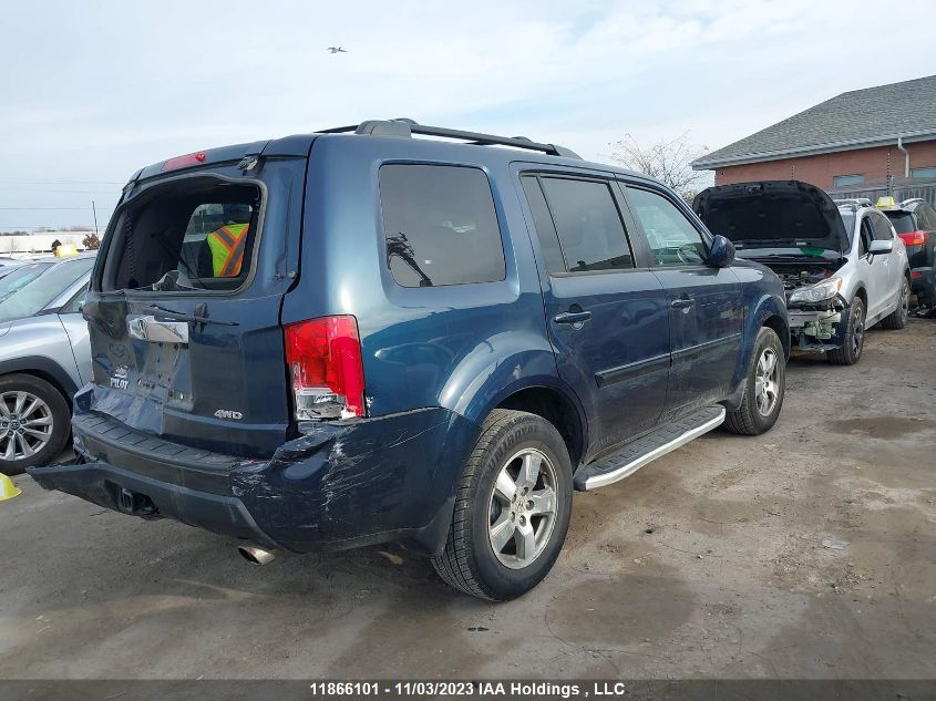 2010 Honda Pilot Ex-L VIN: 5FNYF4H54AB503400 Lot: 11866101