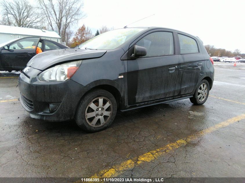 2014 Mitsubishi Mirage Es VIN: ML32A4HJ5EH007144 Lot: 11866395