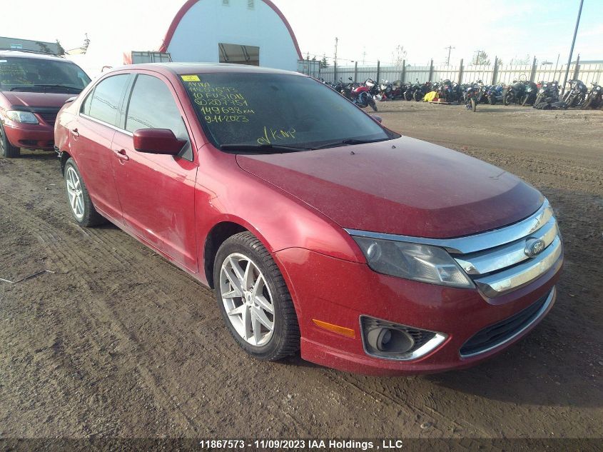 2010 Ford Fusion Sel VIN: 3FAHP0JG2AR207751 Lot: 11867573