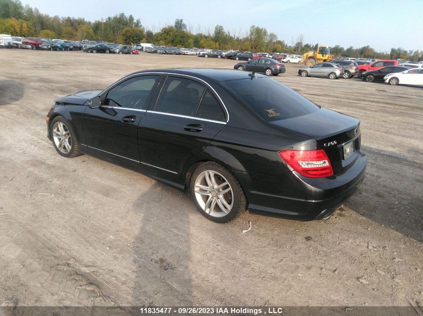 2012 Mercedes-Benz C-Class C 250 VIN: WDDGF8FB3CA737461 Lot: 11835477X