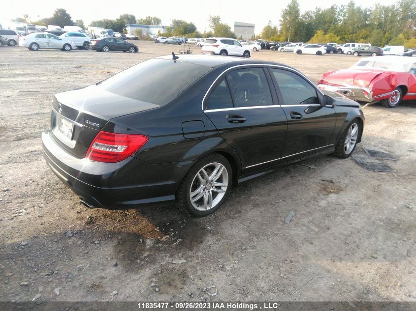 2012 Mercedes-Benz C-Class C 250 VIN: WDDGF8FB3CA737461 Lot: 11835477X