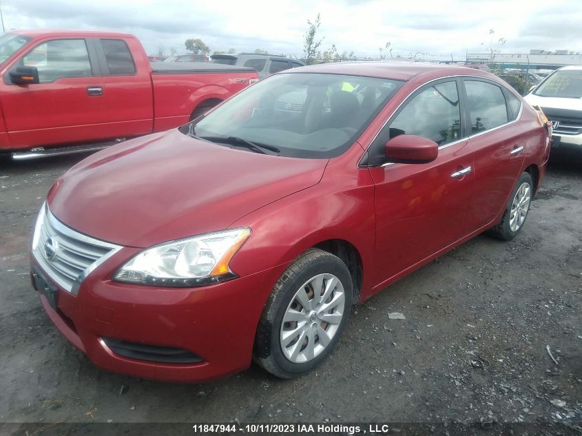 2014 Nissan Sentra S/Sv/Sr/Sl VIN: 3N1AB7APXEL689707 Lot: 11847944X