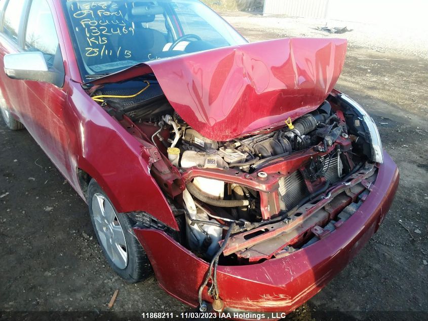 2009 Ford Focus Se VIN: 1FAHP35N29W132469 Lot: 11868211