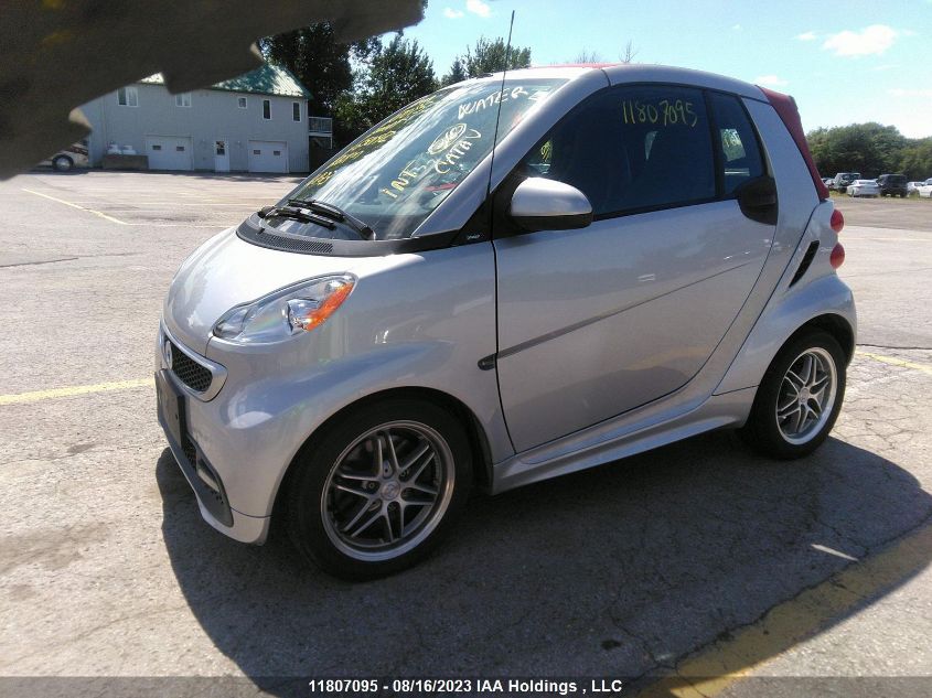 2013 Smart Fortwo Passion/Brabus VIN: WMEEK3BA9DK650142 Lot: 11807095X