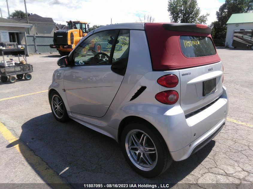 2013 Smart Fortwo Passion/Brabus VIN: WMEEK3BA9DK650142 Lot: 11807095X