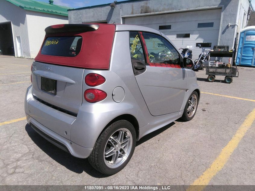 2013 Smart Fortwo Passion/Brabus VIN: WMEEK3BA9DK650142 Lot: 11807095X