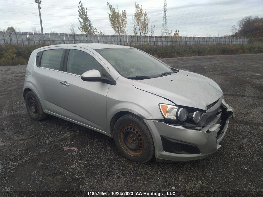 2012 Chevrolet Sonic Lt VIN: 1G1JC6EH5C4213299 Lot: 11857956X