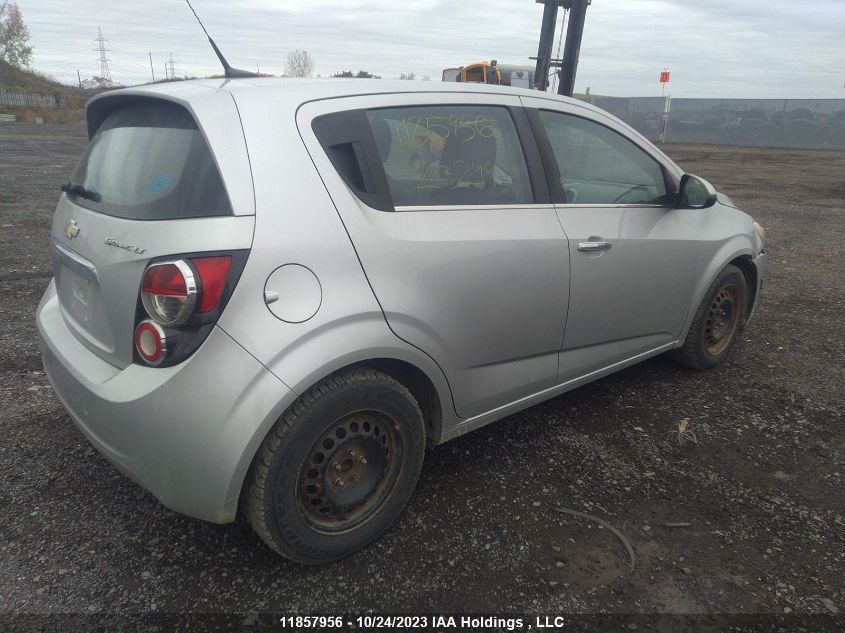 2012 Chevrolet Sonic Lt VIN: 1G1JC6EH5C4213299 Lot: 11857956X