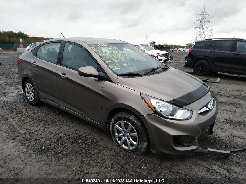 2013 Hyundai Accent Gl VIN: KMHCT4AE4DU438584 Lot: 11848748X