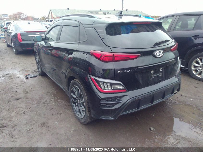 2022 Hyundai Kona N Line VIN: KM8K5CA35NU905141 Lot: 11868751