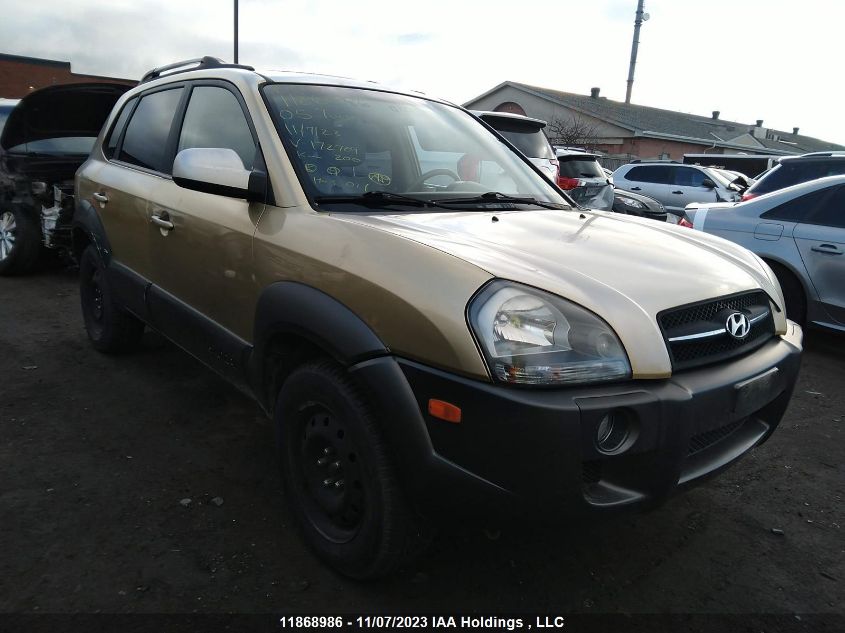 2005 Hyundai Tucson Gl VIN: KM8JM72D85U172709 Lot: 11868986