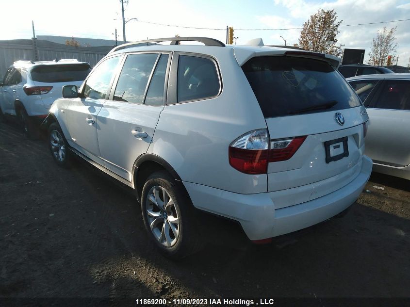 2009 BMW X3 VIN: WBXPC93409WJ30527 Lot: 11869200